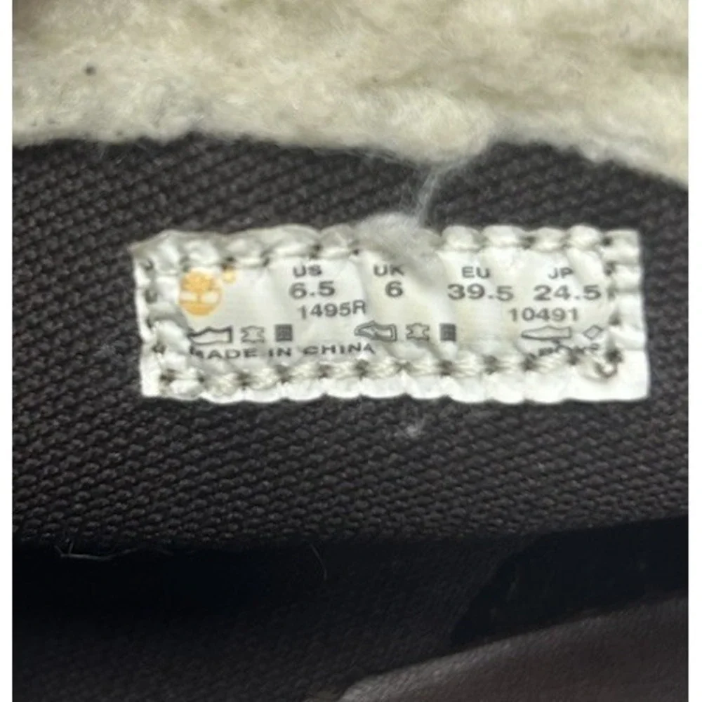 Timberland Earthkeepers Pannaway Sneaker Boots Women's Size 6.5 Plaid Shearling